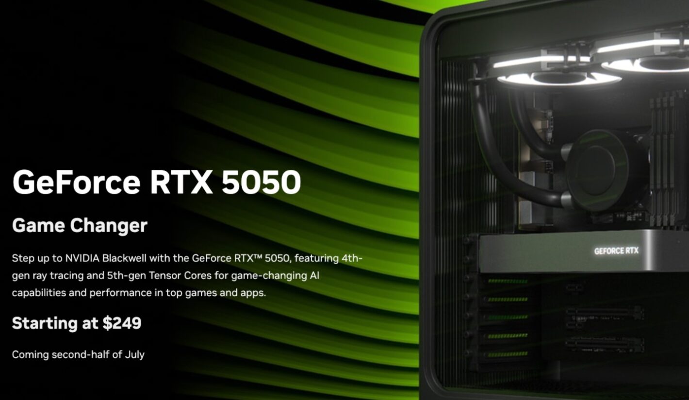 نتایج بنچمارک کارت گرافیک RTX 5050 عملکرد ضعیفتر از AMD RX 6000 را نشان میدهد
