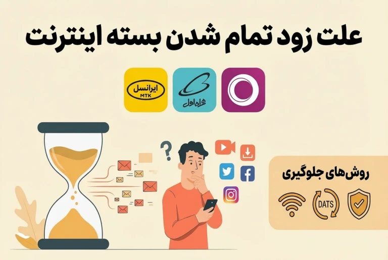 علت زود تمام شدن بسته اینترنت و روش‌های جلوگیری از آن