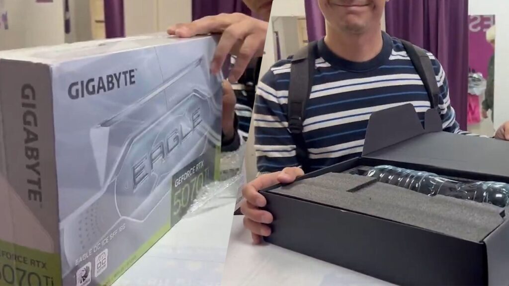 خریدار روسی فریب خورد: یک بطری آب در جعبه پلمپشده کارت گرافیک RTX 5070 Ti کشف شد!